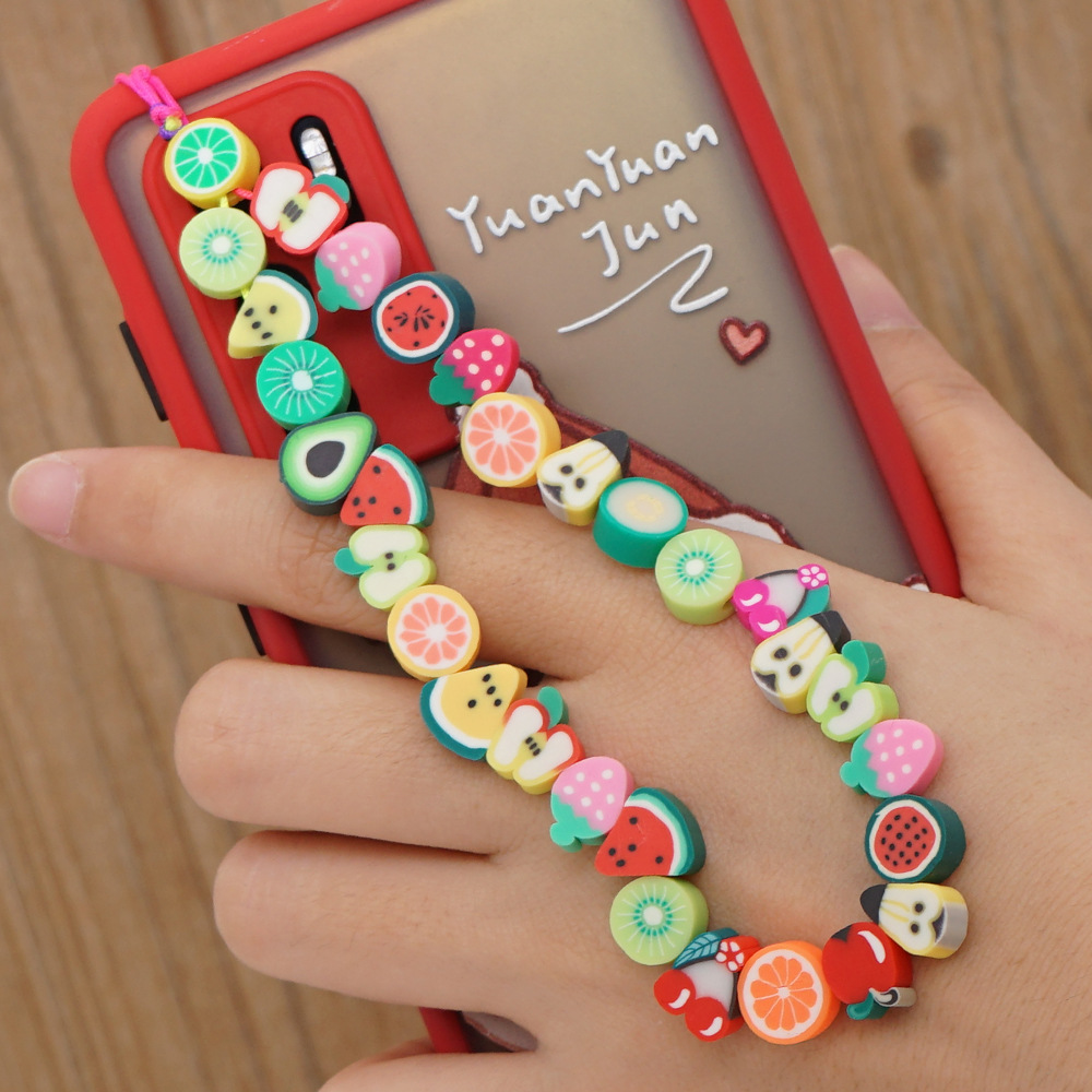 Phone Accessories Crochet - Süße Frucht Perle Telefon Riemen Kette