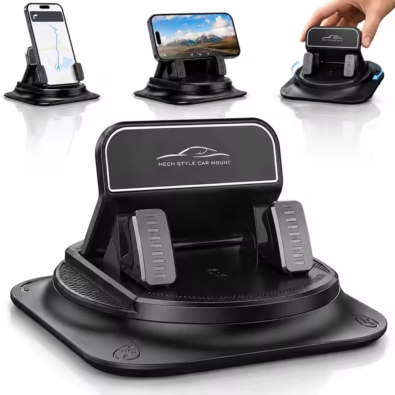 Phone Accessories Holder - 360 ° Universal-Auto-Handyhalterung mit Anti-Rutsch-Silikon für