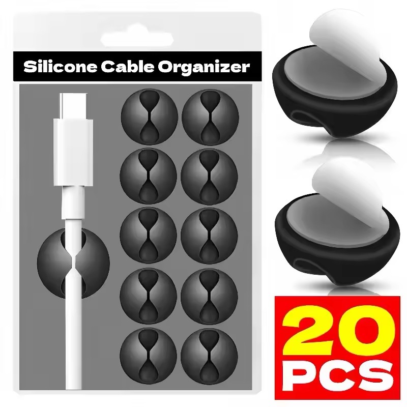 Cable Organizer Magnetic - Kabel Clips Telefon Kabel Halter USB