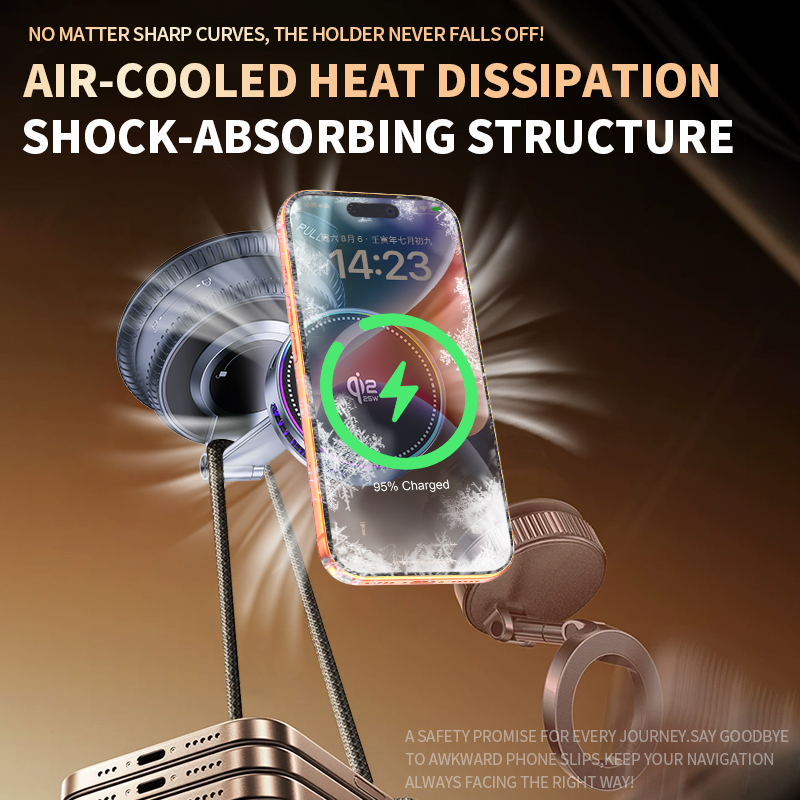 Phone Cooling Fan - 360° drehbarer ICE-Kühlventilator QI2 25W magnetisches