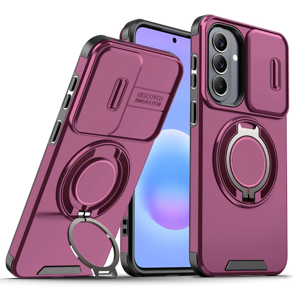 Phone Accessories Ring Holder - 360° Magnetischer Ringhalter Panzer-Handyhülle für Samsung