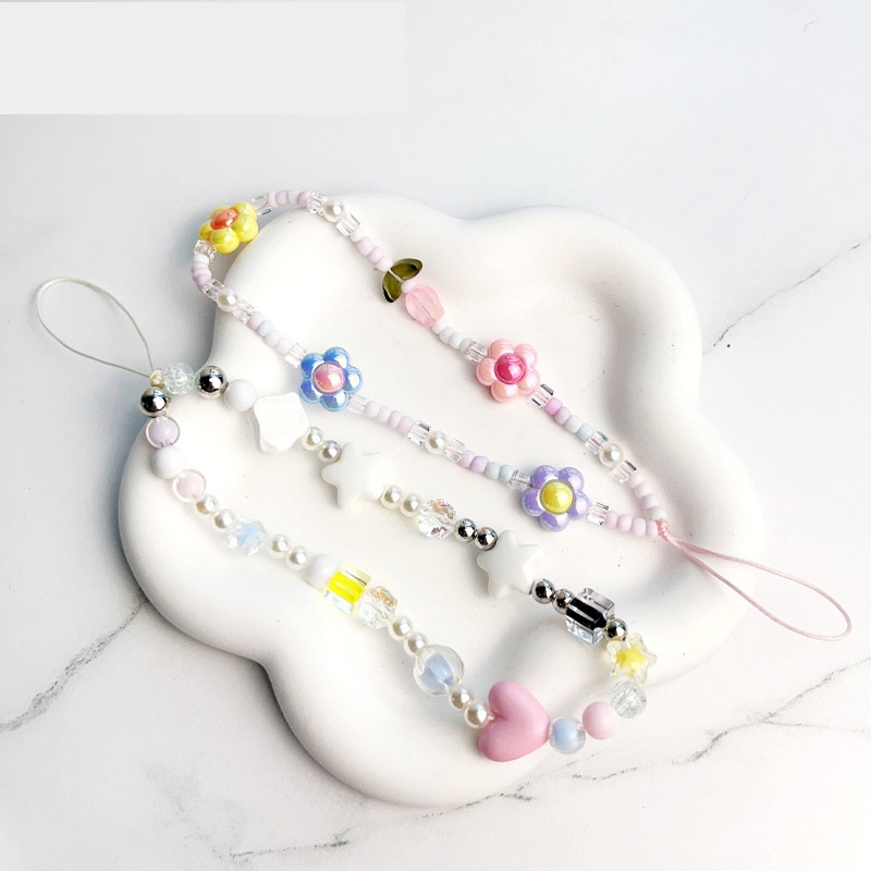 Tulpe Blume Perlen Handy-Kette – Phone Accessories Crochet Bewertung und Preis