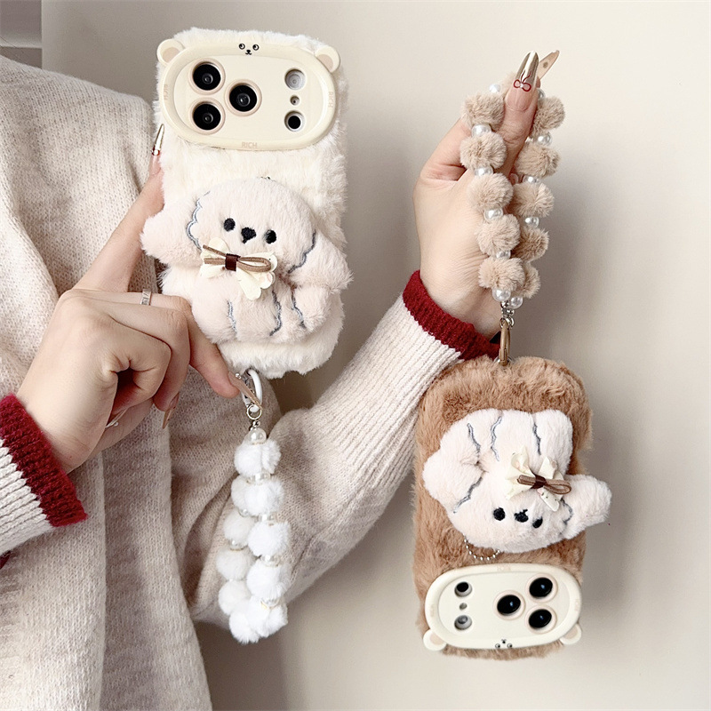 3D-Cartoon-Bowknot-Welpen-warm – Phone Accessories Iphone Bewertung und Preis