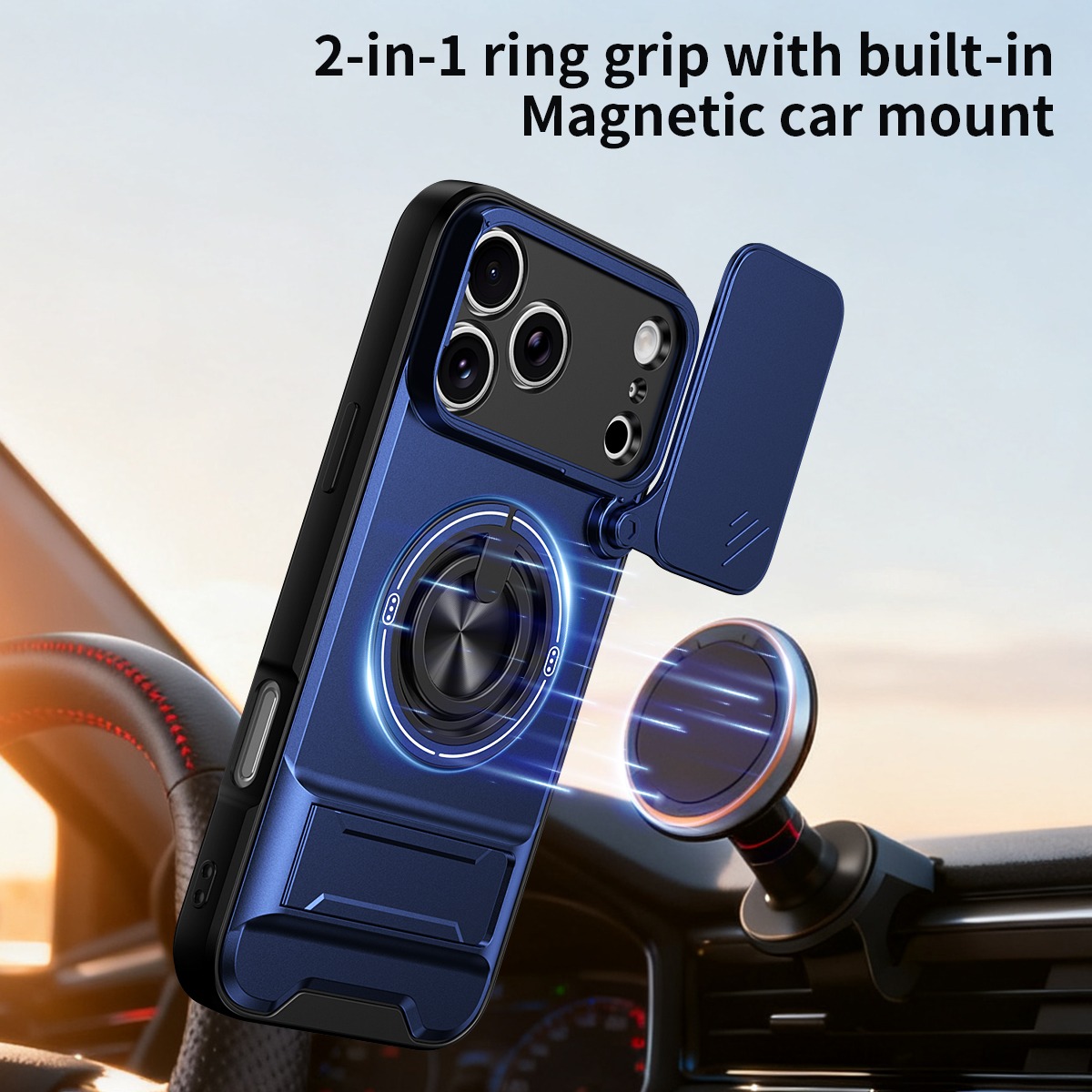 Luxuriöse 360° drehbare magnet – Phone Accessories Ring Holder Bewertung und Preis