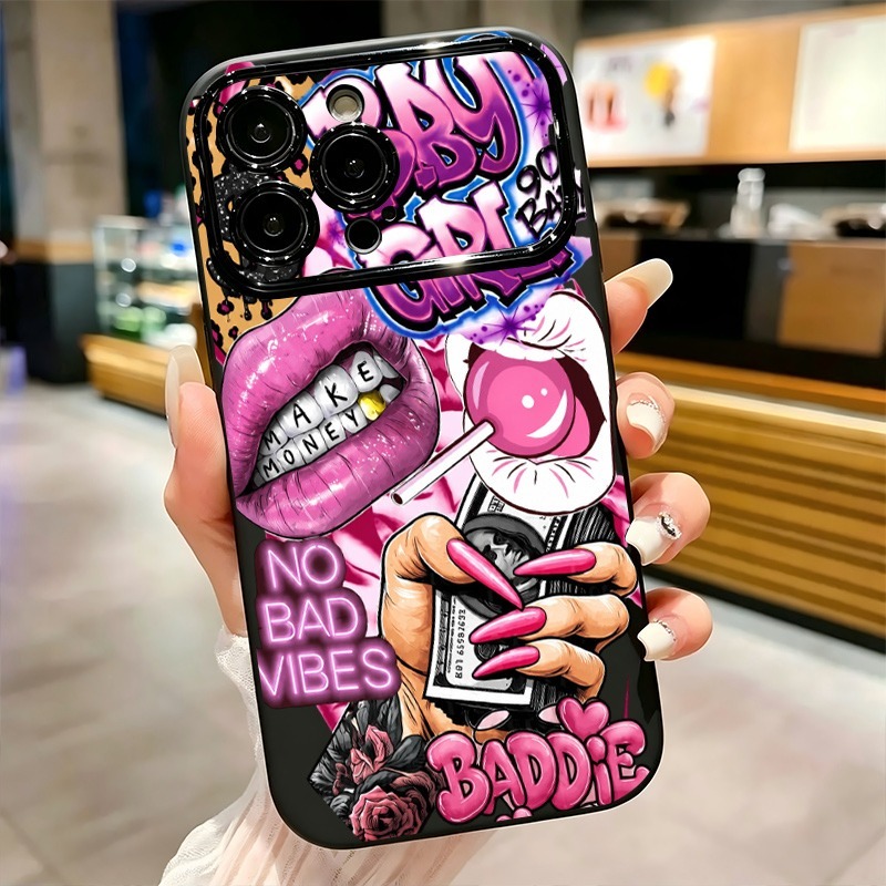 Hip-Hop Rosa Lippen Baby Girl  – Phone Accessories Kiosk Bewertung und Preis