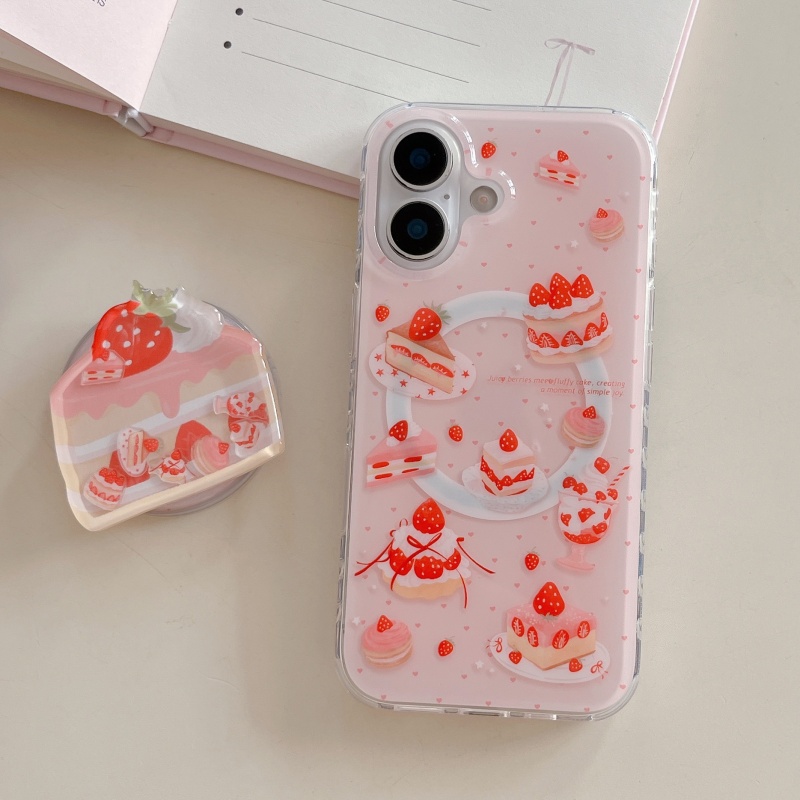 Niedliche Erdbeer-Kuchen-Schut – Phone Accessories Holder Bewertung und Preis