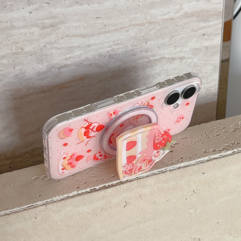 Niedliche Erdbeer-Kuchen-Schut – Phone Accessories Holder Bewertung und Preis