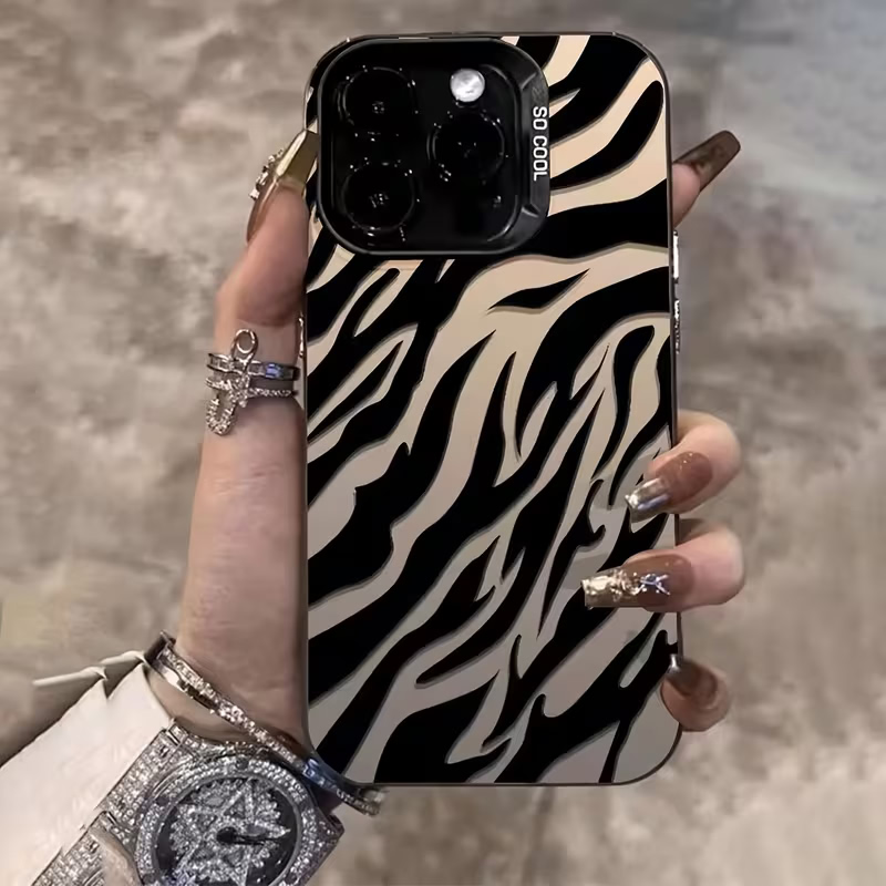 Zebra-Muster Schwarze Fortschr – Phone Accessories Kiosk Bewertung und Preis