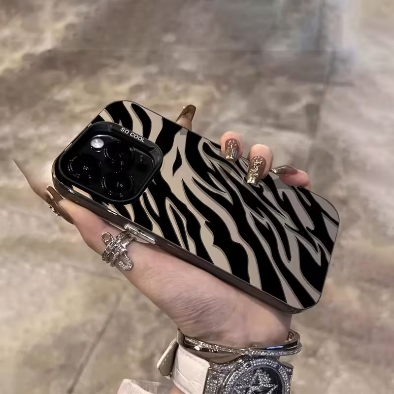 Zebra-Muster Schwarze Fortschr – Phone Accessories Kiosk Bewertung und Preis