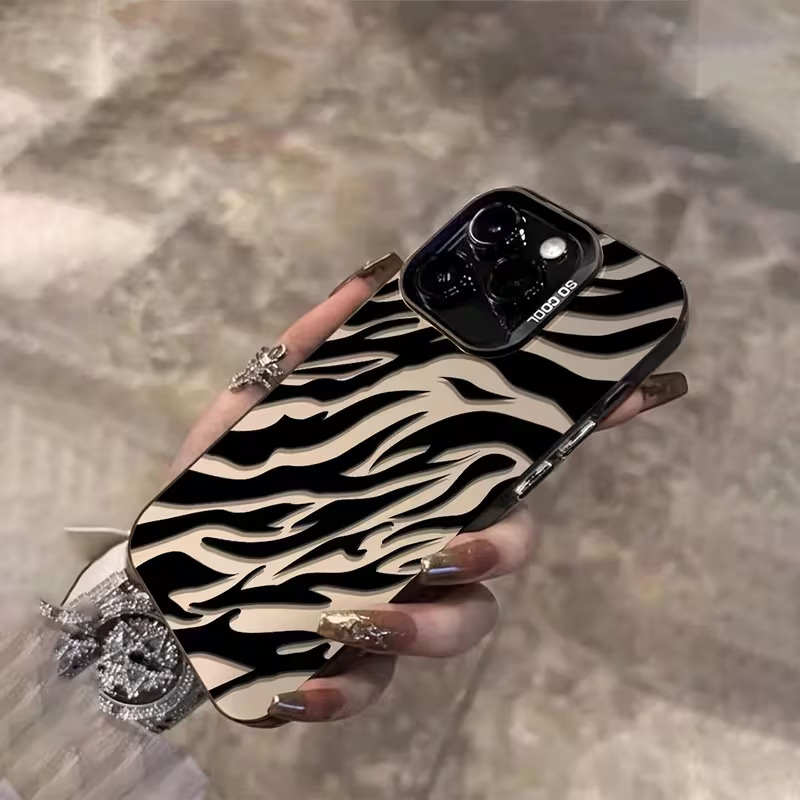 Zebra-Muster Schwarze Fortschr – Phone Accessories Kiosk Bewertung und Preis