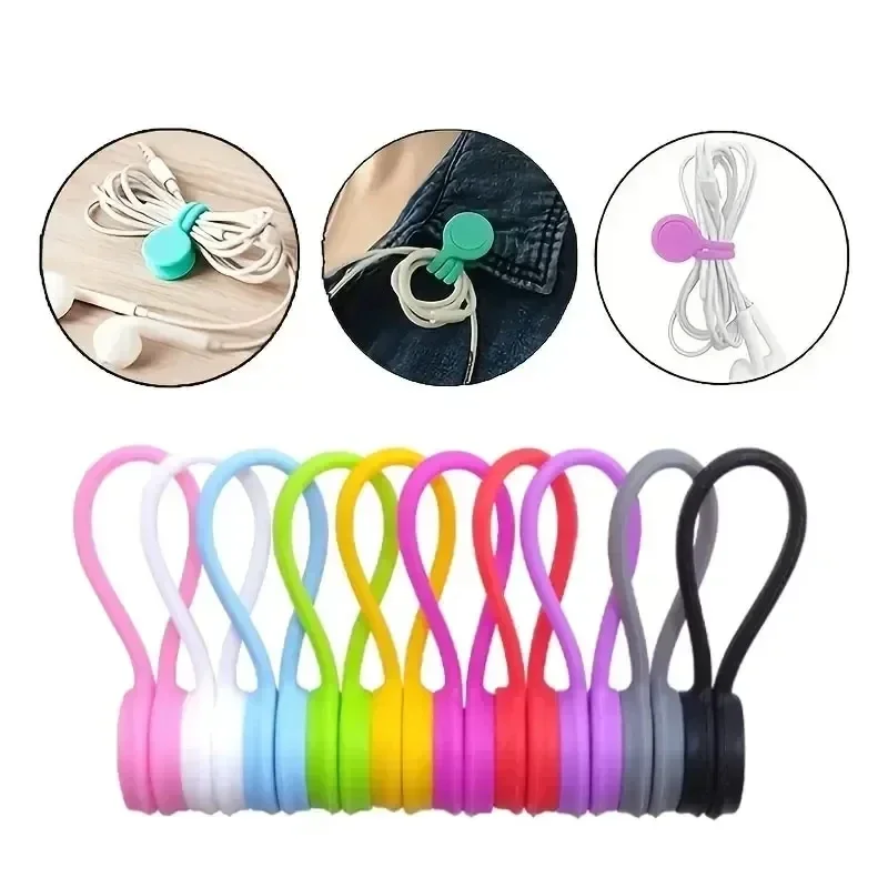 5/3/1 Stück Silikon-Magnetkabe – Cable Organizer Magnetic Bewertung und Preis