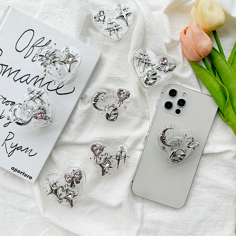 Transparenter Herz-Handyhalter – Phone Accessories Crochet Bewertung und Preis