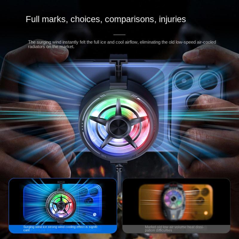 Clip-On-Handykühler mit RGB-Be – Phone Cooling Fan Bewertung und Preis