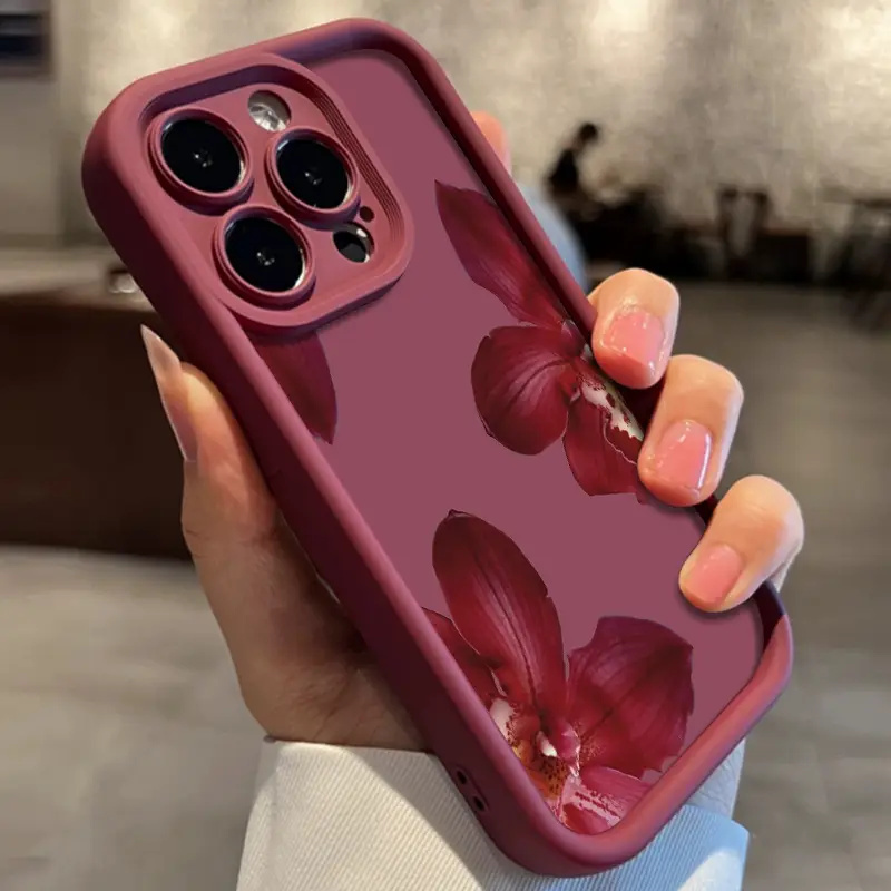 Weinrote Orchideenblüten-Handy – Phone Accessories Kiosk Bewertung und Preis