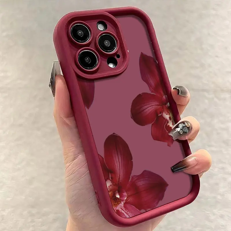 Weinrote Orchideenblüten-Handy – Phone Accessories Kiosk Bewertung und Preis